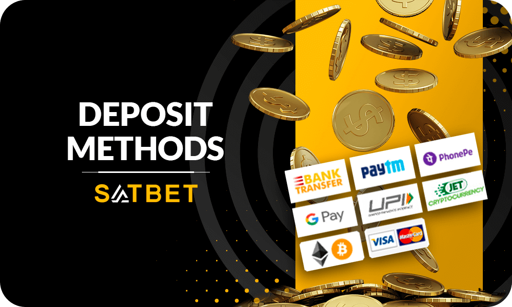 Satbet Deposit options