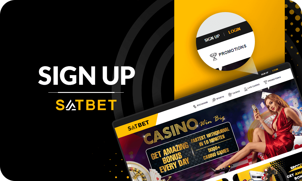 Registration on the Satbet website