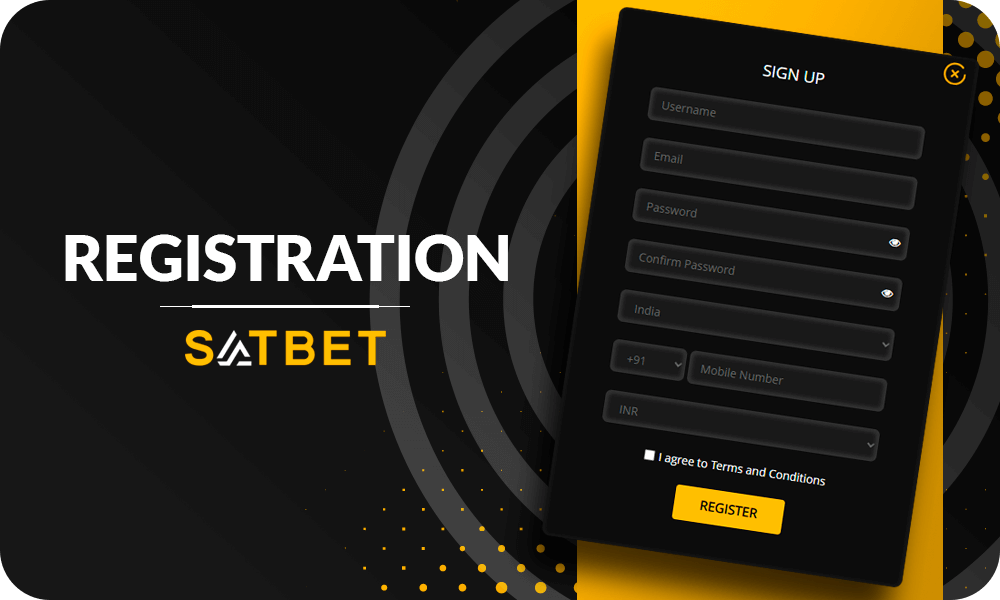 The Satbet sign-up steps